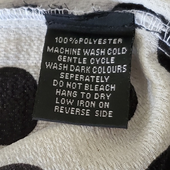 BLACK POLKA DOT ☆ COLD SHOULDER ☆  FLOUNCE TOP ☆ 2x ☆ NWT - Picture 9 of 9